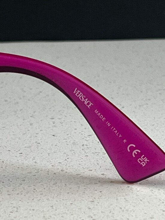 VERSACE Lens Logo Pillow 54MM PINK Sunglasses